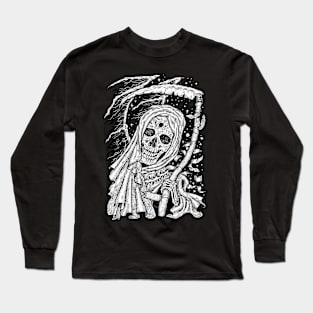 Grim Reaper Skull Design (14) Long Sleeve T-Shirt